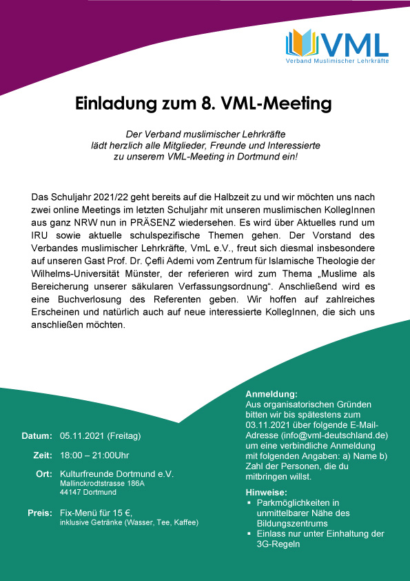 Featured image for “8. Meeting des VmL e.V. am 05.11.2021 in Dortmund”